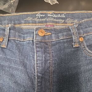 Gloria Vanderbilt Blue Jeans with Gold Details